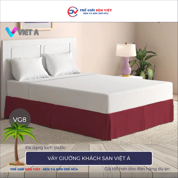 Váy giường khách sạn Việt Á VG 8